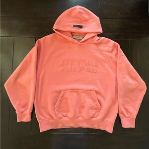 Fear Of God Essentials Hoodie ‘Coral’